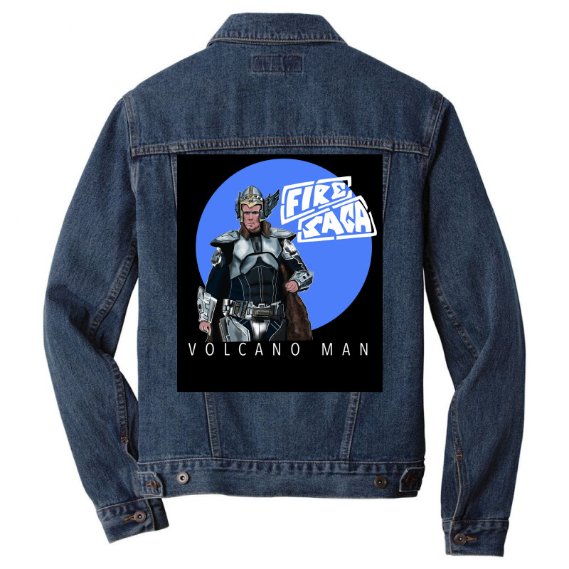 Eurovision Fire Saga Ferrell Volcano Man Iceland  Cute Hipster Men Denim Jacket | Artistshot