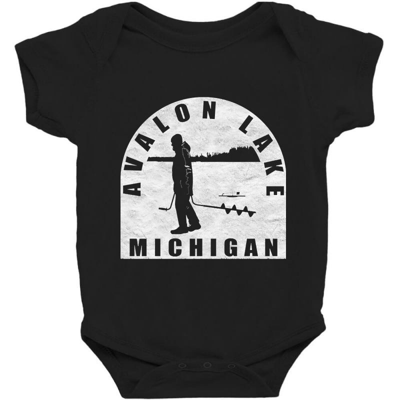 Avalon Lake Ice Fishing Michigan Baby Bodysuit by fencingderby989 | Artistshot