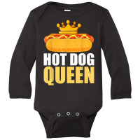 Funny Hot Dog For Women Girls Grilled Wiener Sausage Buns Long Sleeve Baby Bodysuit | Artistshot