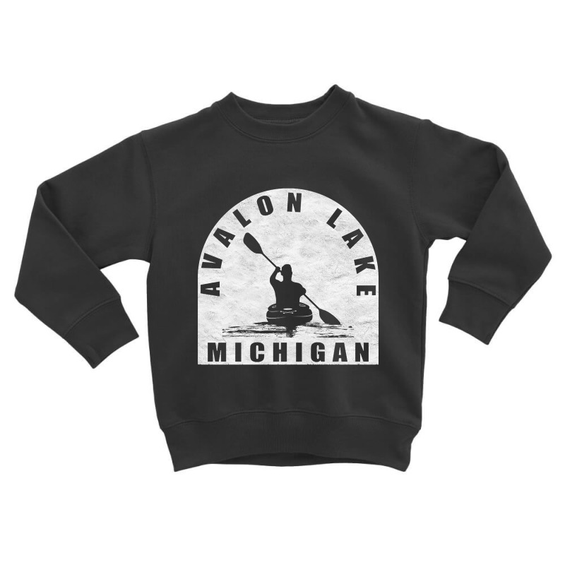 Avalon Lake Kayaking Michigan Toddler Sweatshirt | Artistshot