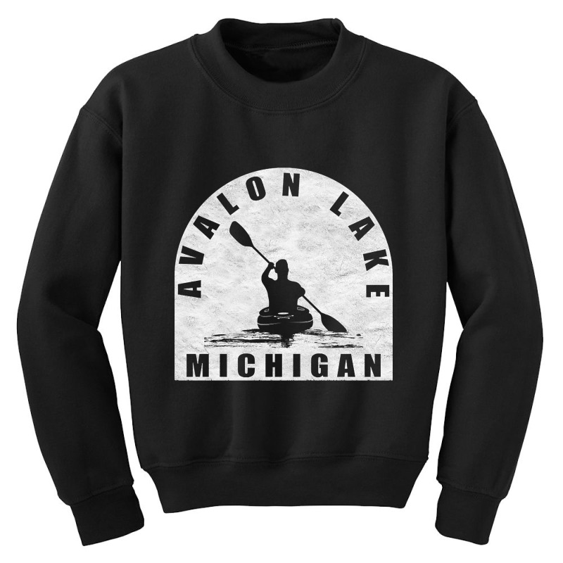 Avalon Lake Kayaking Michigan Youth Sweatshirt | Artistshot