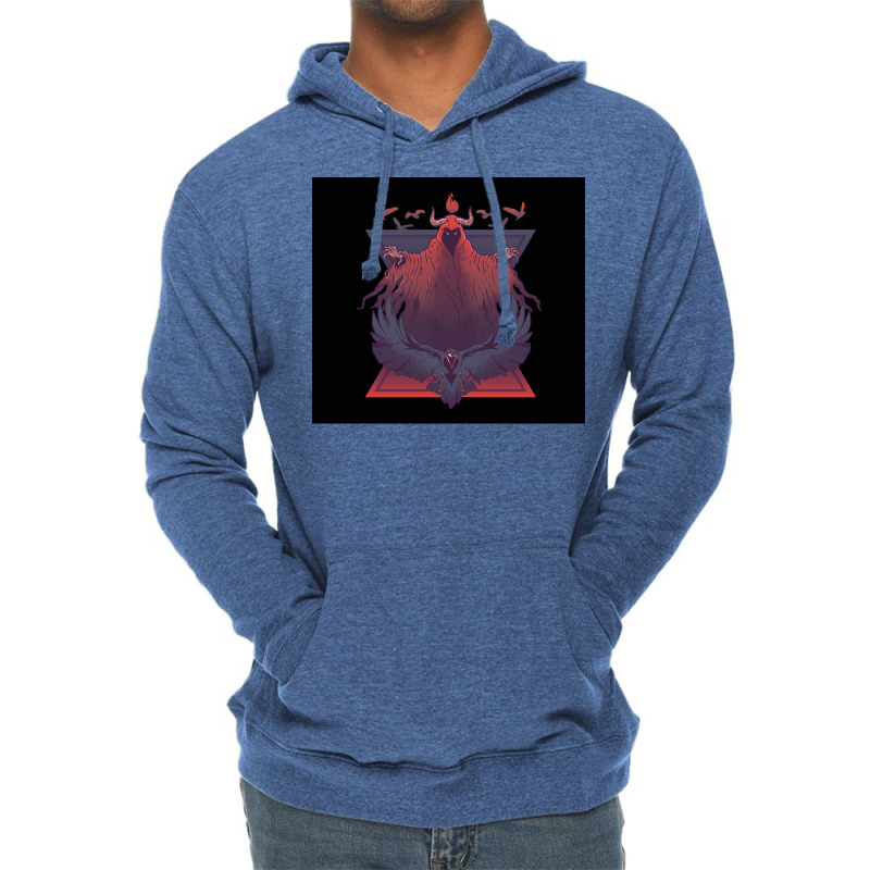 Demon Ravens  70s Blue Lightweight Hoodie | Artistshot