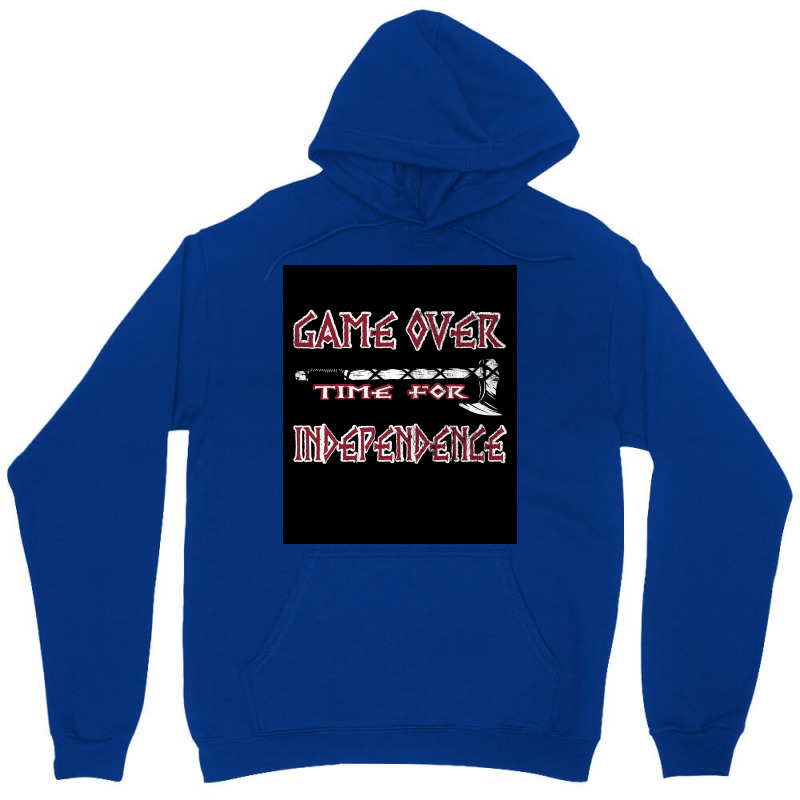 Game Over Vikings Viking Ax Ax Independence  Vintage Travel Unisex Hoodie | Artistshot