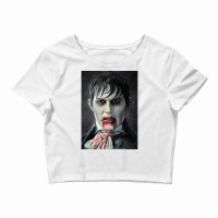 Barnabas Collins Poster Blue Crop Top | Artistshot