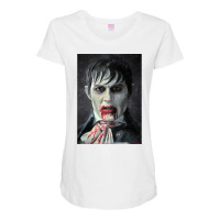 Barnabas Collins Poster Blue Maternity Scoop Neck T-shirt | Artistshot