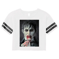 Barnabas Collins Poster Blue Scorecard Crop Tee | Artistshot