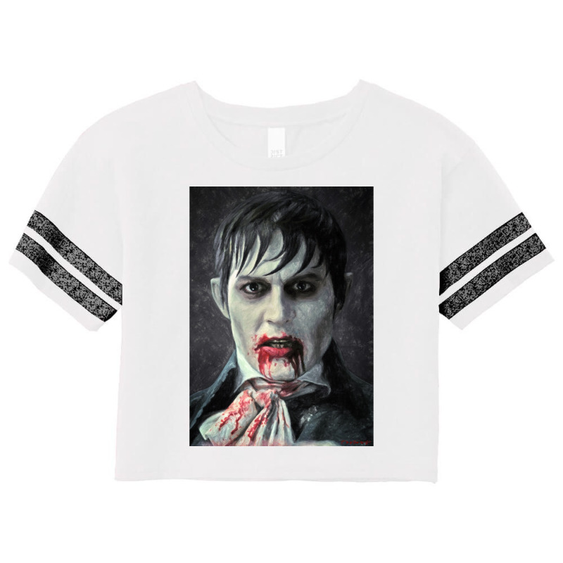 Barnabas Collins Poster Blue Scorecard Crop Tee by soulablicej | Artistshot