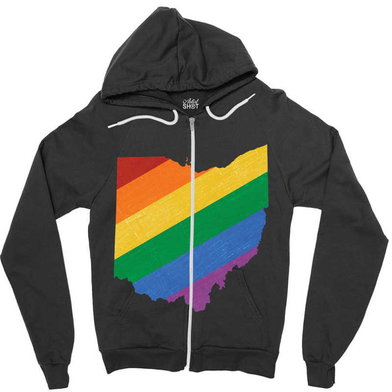 Ohio Pride Zipper Hoodie | Artistshot