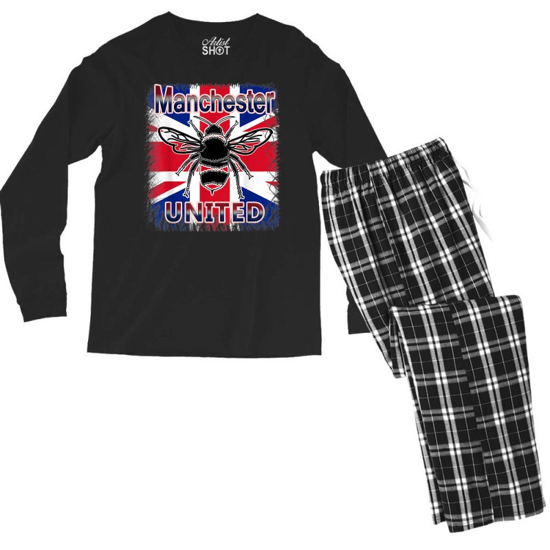 Manchester Bee United Bee Strong Men's Long Sleeve Pajama Set | Artistshot