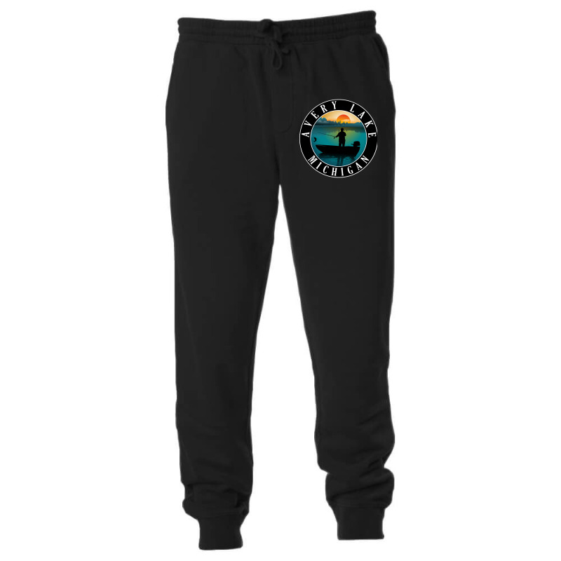 Avery Lake Fishing Michigan Sunset Unisex Jogger by fencingderby989 | Artistshot