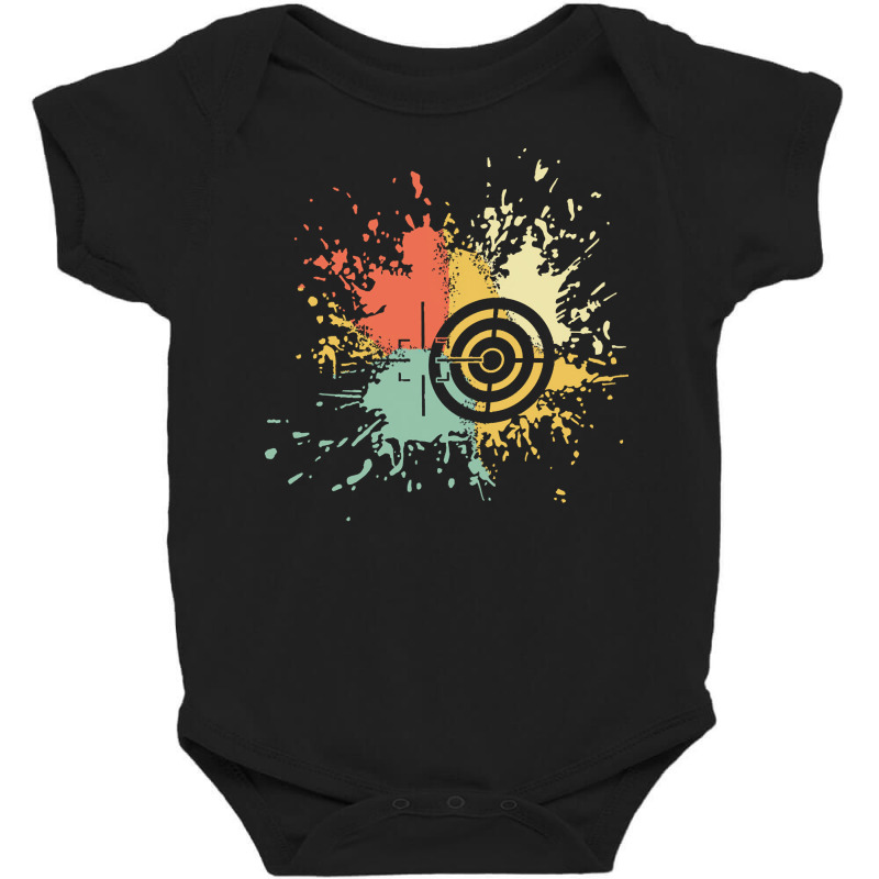 Shooting Target T  Shirt S H O O T I N G T A R G E T I N K S P L A S H Baby Bodysuit | Artistshot