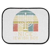 Nice Jewish Boy Cool Chanukah Funny Ugly Hanukkah Sweater Pullover Hoo Rear Car Mat | Artistshot