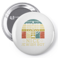 Nice Jewish Boy Cool Chanukah Funny Ugly Hanukkah Sweater Pullover Hoo Pin-back Button | Artistshot