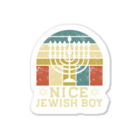 Nice Jewish Boy Cool Chanukah Funny Ugly Hanukkah Sweater Pullover Hoo Sticker | Artistshot