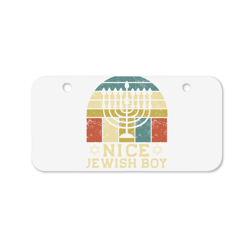 Nice Jewish Boy Cool Chanukah Funny Ugly Hanukkah Sweater Pullover Hoo Bicycle License Plate | Artistshot