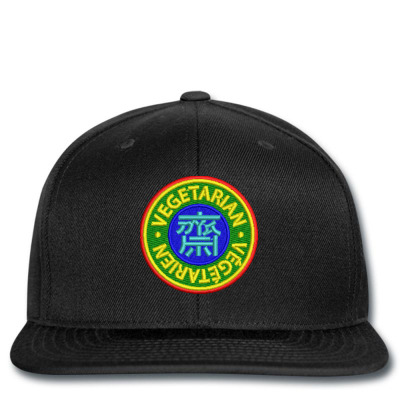 Vegetarian Embroidered Hat Snapback Designed By Madhatter