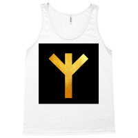 Gold Algiz Life Rune  Yellow Travel Tank Top | Artistshot