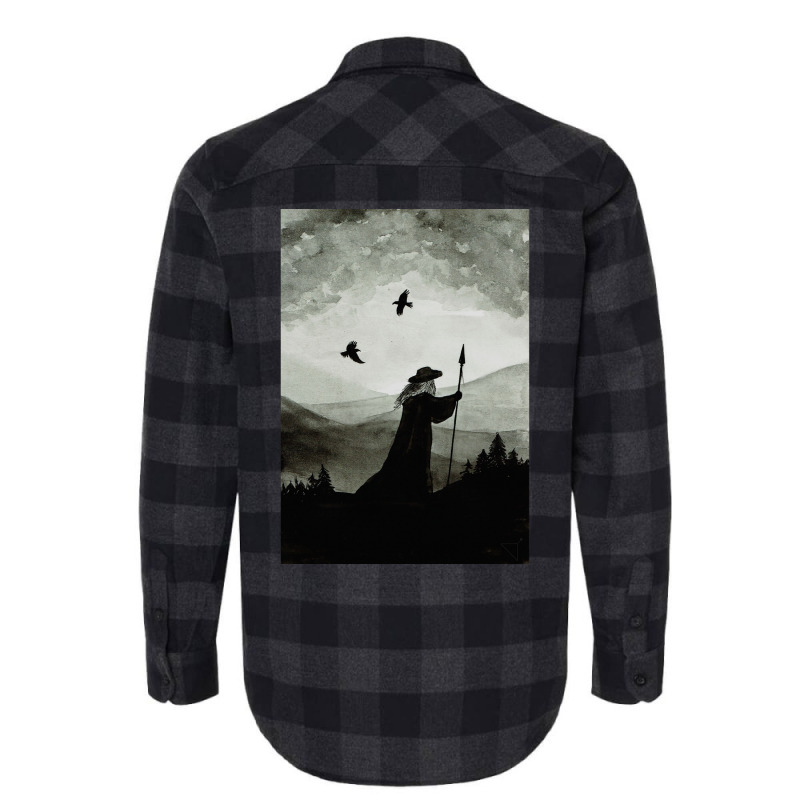 Odin Huginn And Muninn  Boy Funny Flannel Shirt | Artistshot