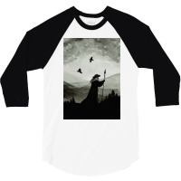 Odin Huginn And Muninn  Boy Funny 3/4 Sleeve Shirt | Artistshot