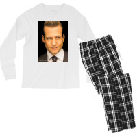 Harvey Specter Suits Classic Painting Poster Poster Blue (1) Men's Long Sleeve Pajama Set | Artistshot