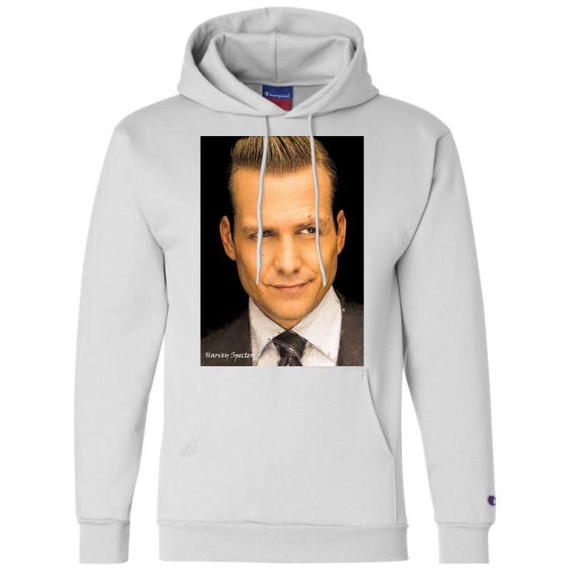 Harvey Specter Suits Classic Painting Poster Poster Blue (1) Champion Hoodie | Artistshot