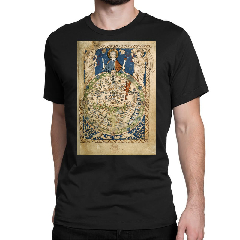 Psalter World Map 13th Century  Nature Classic T-shirt | Artistshot