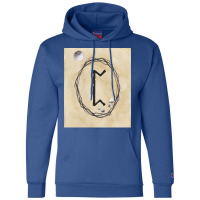 Perthro Rune Elder Futhark Norse Runes Alphabet  80s Travel Champion Hoodie | Artistshot