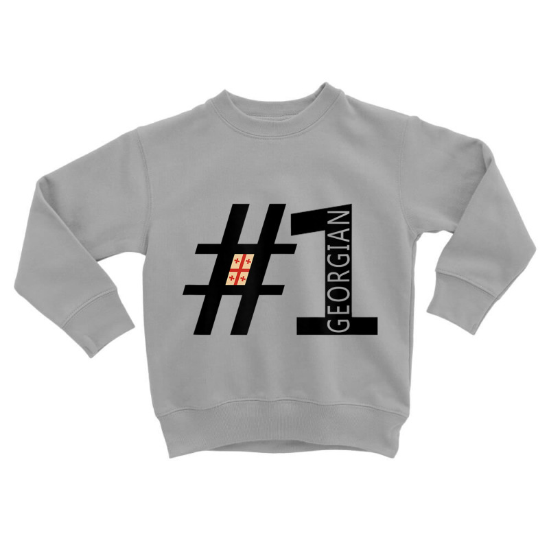 Number One Georgian, Georgian T Shirt Toddler Sweatshirt by jessen | Artistshot