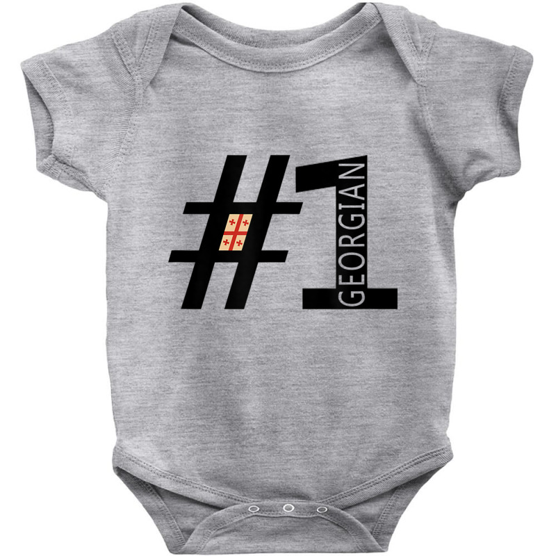 Number One Georgian, Georgian T Shirt Baby Bodysuit by jessen | Artistshot