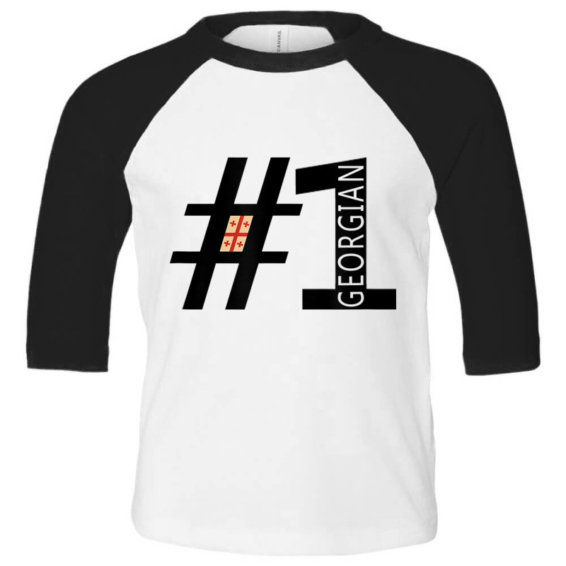 Number One Georgian, Georgian T Shirt Toddler 3/4 Sleeve Tee by jessen | Artistshot