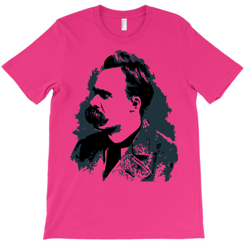 Friedrich Nietzsche Portrait Vector Drawing T-shirt | Artistshot