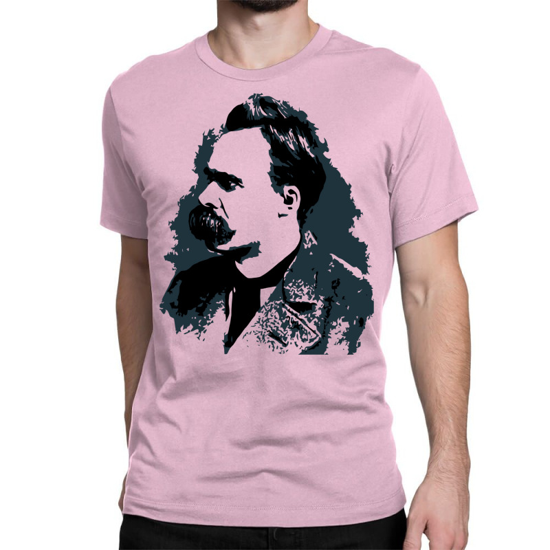 Friedrich Nietzsche Portrait Vector Drawing Classic T-shirt | Artistshot