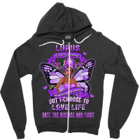 Lupus Awareness African American Warrior Purple Ribbon Women T Shirt Zipper Hoodie | Artistshot