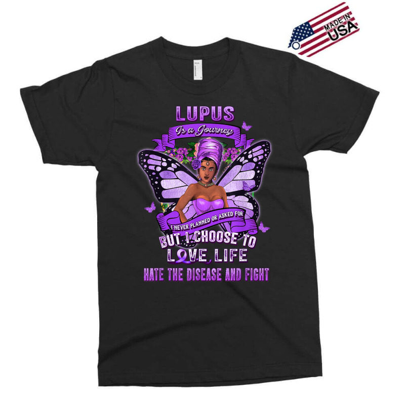 Lupus Awareness African American Warrior Purple Ribbon Women T Shirt Exclusive T-shirt | Artistshot