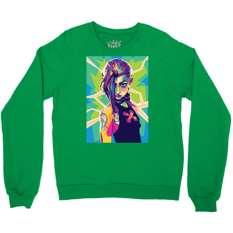 Jinx Arcane Art Poster Nature (1) Crewneck Sweatshirt | Artistshot