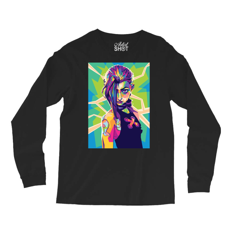 Jinx Arcane Art Poster Nature (1) Long Sleeve Shirts | Artistshot