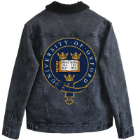 University Of Oxford Unisex Sherpa-lined Denim Jacket | Artistshot