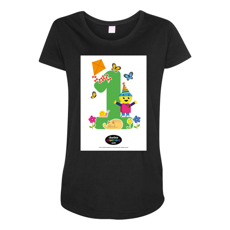 Number 1 Charlies Colorforms City Poster Love (1) Maternity Scoop Neck T-shirt by uphausfebusd | Artistshot