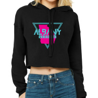 Albany Georgia Retro Vintage Triangle Ga Cropped Hoodie | Artistshot