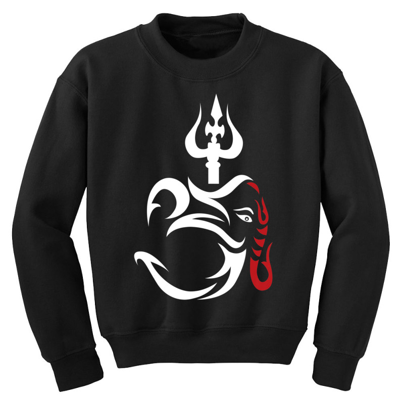 Limited Edition Om-ganesha And Lord Shiva Divine Trident Trishul Youth Sweatshirt by yumgaugeteuda | Artistshot