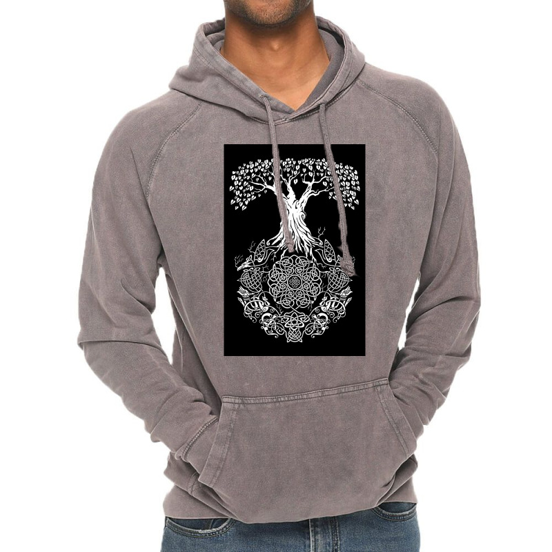 Tree Of Life  Red Red Vintage Hoodie | Artistshot