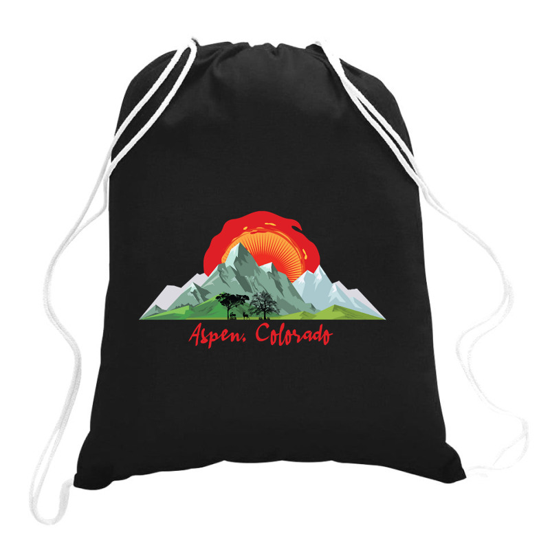 Aspen Colorado-ooqlx Drawstring Bags | Artistshot