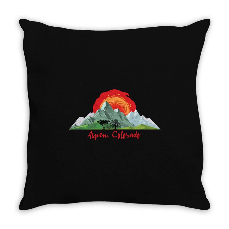 Aspen Colorado-ooqlx Throw Pillow | Artistshot