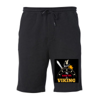 My Blood Type Is Viking With Sword And Shield Gift Idea  Travel Fleece Short | Artistshot