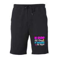 Kpop All Day Kdrama All Night Fleece Short | Artistshot