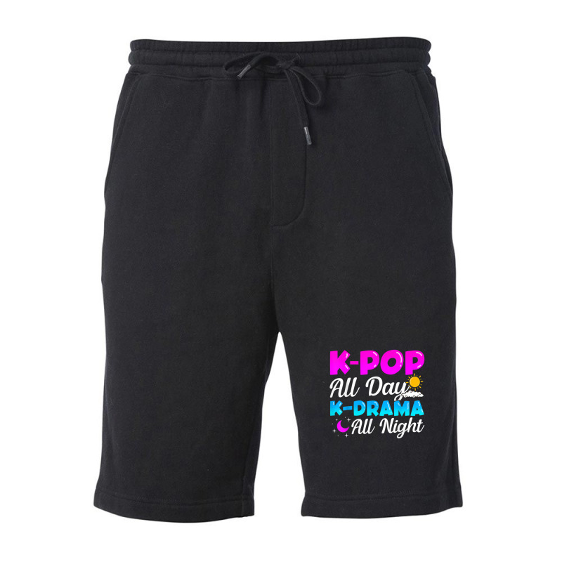 Kpop All Day Kdrama All Night Fleece Short | Artistshot