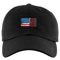 Dream Lead Fight Think Write Build Speak Educate Vintage American Flag Kids Cap | Artistshot