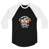 Kpop Anime Panda Food Lover Kpop Bias Fan 3/4 Sleeve Shirt | Artistshot