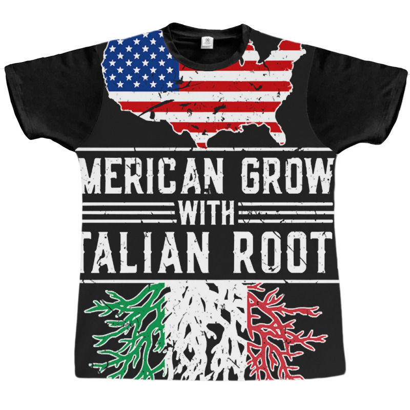 American Grown Italian Roots Pride Italy Graphic T-shirt by genuinelyseriously4 | Artistshot