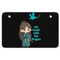 Anime Girl And Dragon Atv License Plate | Artistshot